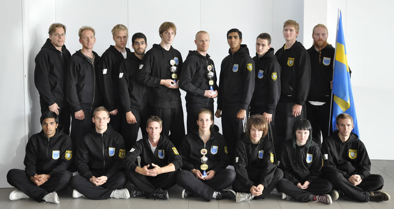 Det svenska laget i The 3rd World Kuoshu Championship Tournament 2009, Ulm, Tyskland.