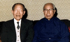 Professor Tien Lung and Grandmaster Chang Dung-Sheng meet in Sweden 1982